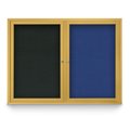 United Visual Products Corkboard, Pumice/Satin, 72" X 36" UV407-SATIN-PUMICE
